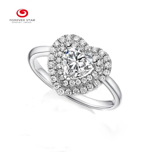 Heart Cutting Design Memorable Wedding Diamond Ring